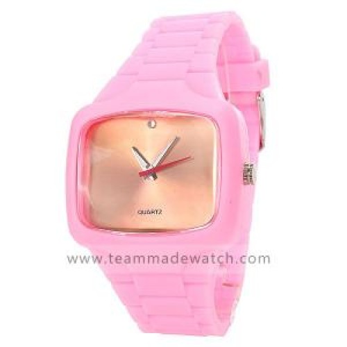 Charm pin buckle silicone watch